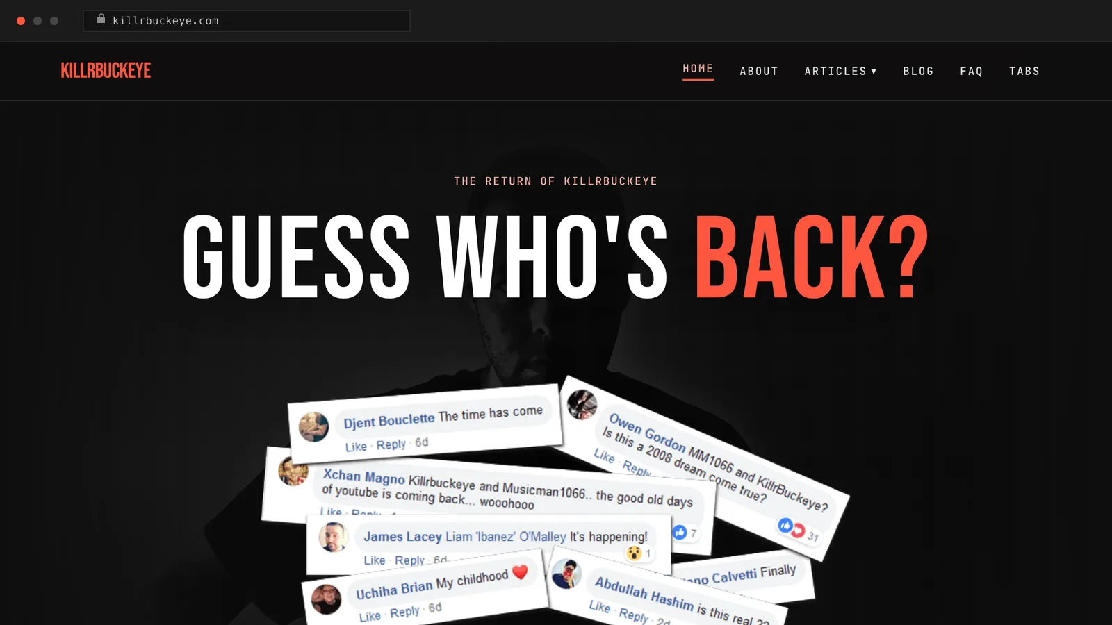 KillrBuckeye — site screenshot