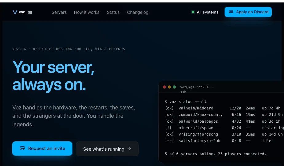voz.gg — site screenshot